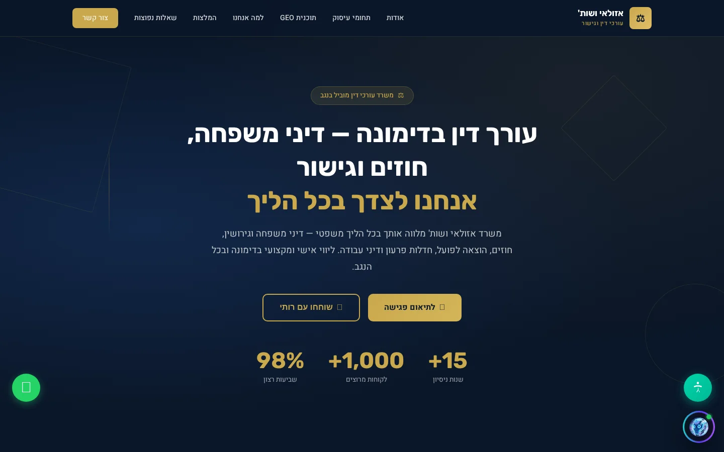 אזולאי משרד עו"ד - צילום מסך